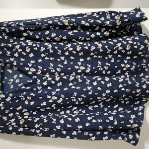 Floral Navy Blouse